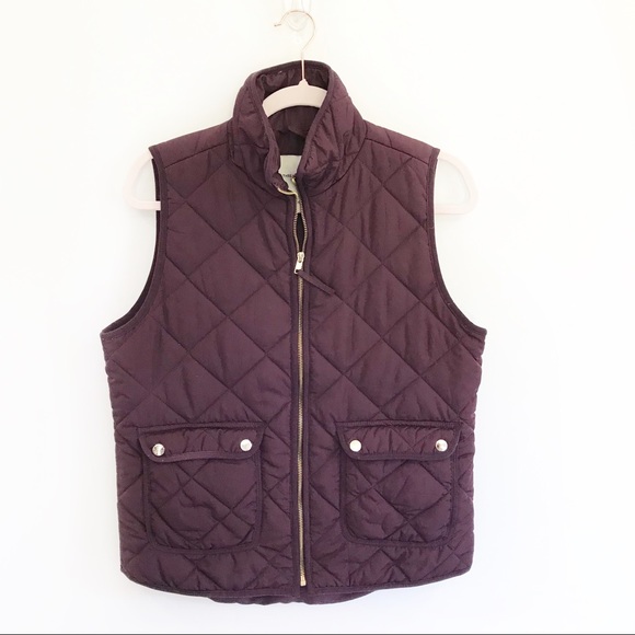 Thread & Supply Jackets & Blazers - Thread & Supply Purple Puffer Zip Up Vest
